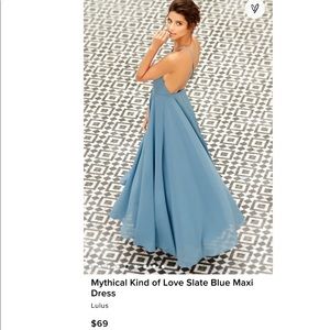 Lulu’s Slate Blue Maxi Dress
